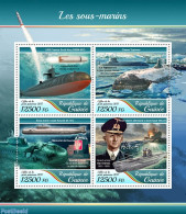 Guinea, Republic 2017 Submarines, Mint NH, Transport - Ships And Boats - Ships
