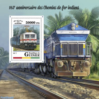 Guinea, Republic 2018 Indian Trains, Mint NH, Transport - Railways - Eisenbahnen