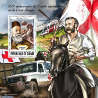 Guinea, Republic 2018 Red Cross, Mint NH, Health - Nature - Transport - Red Cross - Horses - Automobiles - Helicopters - Cruz Roja