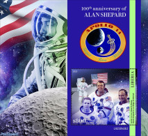Liberia 2023 100th Anniversary Of Alan Shepard, Mint NH, Transport - Space Exploration - Sonstige & Ohne Zuordnung