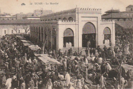 ZA 15-TUNIS ( TUNISIE ) - LE MARCHE - ANIMATION - ETALS- 2 SCANS - Tunisia