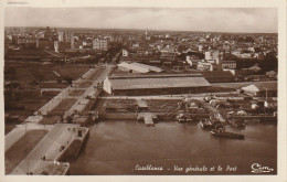 ZA 16- CASABLANCA ( MAROC ) - VUE GENERALE ET LE PORT - 2 SCANS - Casablanca