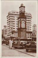 ZA 16- CASABLANCA ( MAROC ) - LA TOUR DE L' HORLOGE - AUTOMOBILES - BANQUE D' ETAT DU MAROC - 2 SCANS - Casablanca