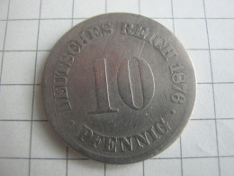 Germany 10 Pfennig 1876 F - 10 Pfennig