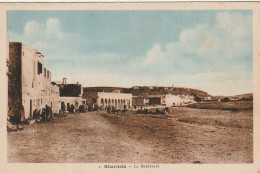 ZA 18- GHARDAIA ( ALGERIE ) - LE BOULEVARD - CARTE COLORISEE - 2 SCANS - Ghardaia