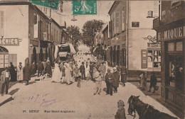 ZA 18- SETIF ( ALGERIE ) - RUE SAINT AUGUSTIN - ANIMATION - COMMERCES - 2 SCANS - Sétif