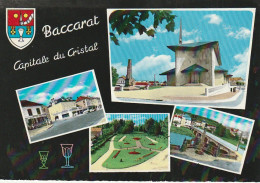 ZA 22-(54) BACCARAT " CAPITALE DU CRISTAL " - BLASON - CARTE MULTIVUES COULEURS  - 2 SCANS - Baccarat