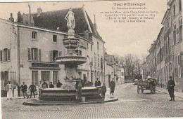 ZA 22-(54) TOUL - LA FONTAINE MONUMENTALE - ANIMATION - SOCIETE GENERALE -  2 SCANS - Toul