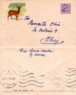 STATIONERY / ENTIER POSTAL LILLIPUTIEN ( ~ 6,5 X 10,5  CM ) - CAPRIOR / CHVREUIL Et POUPÉE / ROEBUCK ~ 1961 (an672) - Interi Postali