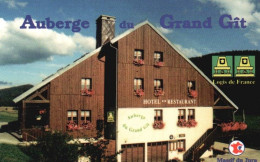 Carte De Visite -Doubs CHAUX NEUVE  -Restaurant AUBERGE DU GRAND GIT - Cartoncini Da Visita