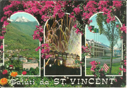 Saint Vincent (Aosta) Vedute: Panorama, Galà Al Casinò De La Vallée, Fons Salutis (Terme) - Aosta