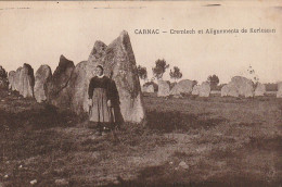 ZA 24-(56) CARNAC - CREMLECH ET ALIGNEMENTS DE KERLESCAN - ANIMATION - 2 SCANS - Carnac