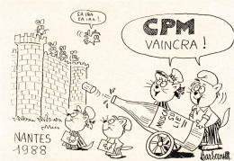 ILLUSTRATEUR - CPM Barberousse Carte Privée Océ Journées Nantaises De La C.P Nantes 1988 Cachet Et AUTOGRAPHE- 30-04-24 - Barberousse