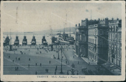 Bu665 Cartolina Trieste Citta' Molo Audace E Piazza Unita'   Friuli - Trieste (Triest)