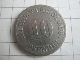 Germany 10 Pfennig 1876 A - 10 Pfennig