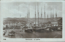 Bu668 Cartolina Fotografica Trieste Citta' Il Porto   Friuli - Trieste