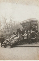 ZA 25-(57) METZ - CARTE PHOTO - DEBOULONNAGE STATUE GUILLAUME 1er - ANIMATION  - 2 SCANS - Metz