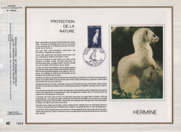 Andorre - CEF N°34 S - Protection De La Nature - Hermine - Lettres & Documents