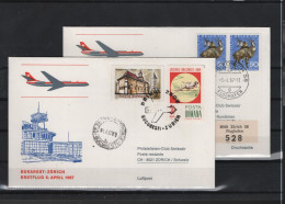 Schweiz Air Mail Swissair  FFC  5.4..1967 Zürich -  Bukarest VV - Primeros Vuelos