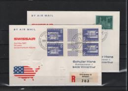 Schweiz Air Mail Swissair  FFC  2.5.1967 Zürich - New York VV - Primeros Vuelos