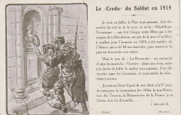 Z+ 3- " LE CREDO DU SOLDAT EN 1915 " - ILLUSTRATEUR DAMOUR - EDITIONS " DUM " - 2 SCANS - Patrióticos