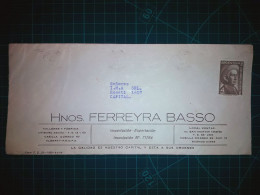 ARGENTINE, Enveloppe De "Hnos. Ferreyra Basso" Distribuée à Capital Federal. Timbre-poste : Cura Brochero - Usati