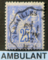 R1311/3069 - FRANCE - SAGE TYPE II N°78 Avec Cachet CONVOYEUR " VERSAILLES à X " Du 1er JUIN 1877 - 1876-1898 Sage (Tipo II)