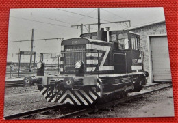 TRAINS  -  SNCB - LIBRAMONT En 1976 - Locomotive De Manoeuvre Série 91  (Photo J-C Michel) - Stations - Met Treinen
