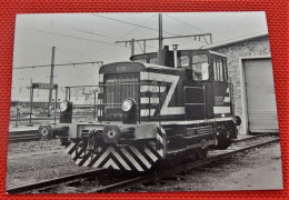 TRAINS  -  SNCB - LIBRAMONT En 1976 - Locomotive De Manoeuvre Série 91  (Photo J-C Michel) - Estaciones Con Trenes