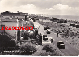 SPIAGGIA DI FOCE VERDE - LATINA F/GRANDE VIAGGIATA 1959 ANIMATA - Latina