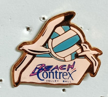 Pin's Volley Ball Beach Contrex Oiseau Mouettes - Pallavolo