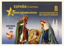 España 2021 Edifil 5534 Sello ** Navidad Belen Monumental Del Ejercito Burgos Michel 5584 Yvert 5290 Spain Stamp Timbre - Neufs