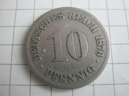 Germany 10 Pfennig 1876 C - 10 Pfennig