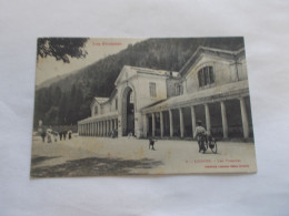 LUCHON ( 31 Haute Garonne ) LES THERMES  ANIMEES VELO CHIEN 1910 - Luchon