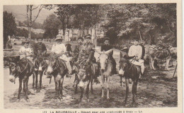 Z+ 11-(63) LA BOURBOULE - DEPART POUR UNE PROMENADE A ANES  - 2 SCANS - La Bourboule