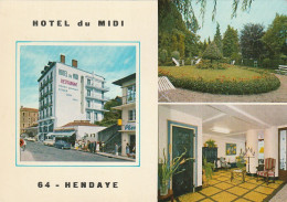 Z+ 12-(64) HENDAYE - HOTEL DU MIDI - CARTE MULTIVUES COULEURS - 2 SCANS - Hendaye