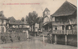 Z+ 13-(64) SALIES DE BEARN - VIEILLES MAISONS SUR LA SALEYS - 2 SCANS - Salies De Bearn