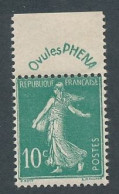 AC-256: FRANCE:  Semeuses N°188* - 1906-38 Semeuse Con Cameo