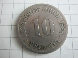 Germany 10 Pfennig 1888 A - 10 Pfennig