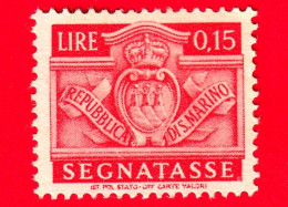 SAN MARINO -  Usato - 1945 - Stemma - Segnatasse -  Stemma Di San Marino - 0.15 - Timbres-taxe