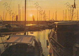 CARTOLINA  C10 LOANO,SAVONA,LIGURIA-IL PORTO ALL'ALBA-MARE,VACANZA,SPIAGGIA,BARCHE A VELA,BELLA ITALIA,VIAGGIATA 1979 - Savona