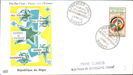 NIGER FDC 1960 CONSEIL DE L'ENTENTE - Níger (1960-...)