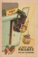 Z+ 25- LE PETIT OURS PHILBEE FAIT DE L' ALPINISME - CHROMO PUB. PAIN D' EPICES DE DIJON - OURSON AVEC PIOLET, SOURIS - Other & Unclassified