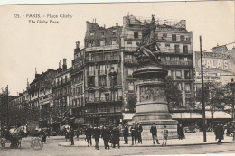 Z++ 4-(75) PLACE CLICHY , PARIS - CREDIT LYONNAIS - ANIMATION - 2 SCANS - Plazas