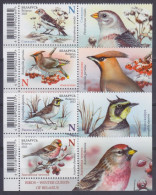 2023 Belarus 1525-1528+Tab Birds – Winter Guests Of Belarus - Hummingbirds