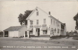 Z++ 12-( U. S. A. ) ON ROUTE 5 AT LITTLE OSSIPEE LAKE - WATERBORO , MAINE - GROCERIES STORE " ROBERT' S GENERAL STORE " - Altri & Non Classificati