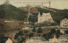 Z++ 13-(ESPAGNE) BARCELONA - PANORAMA DEL FUNICULAR AL TIBIDABO - 2 SCANS - Barcelona