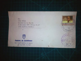 ARGENTINE, Enveloppe De "Comuna De Castellanos" Distribuée à Capital Federal . Timbre-poste : Enrique Finochiettto - Used Stamps