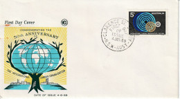 Australie YT 387 FDC : Cinquentenaire De L'OIT - 1969 - Sobre Primer Día (FDC)