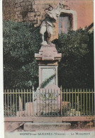 Z++ 18-(86) MONTS SUR GUESNES - LE MONUMENT - CARTE COLORISEE - 2 SCANS - Monts Sur Guesnes